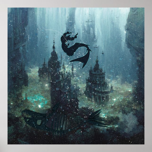 Undervatten. Under Vad då?! Sjöjungfru. Poster (Framsidan)