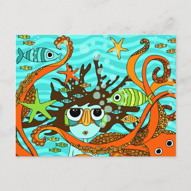 Undervatten Vykort (Framsida)