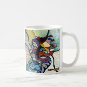 Undervattens- Alemshah abstraktmugg - Kaffemugg