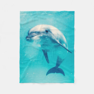 Undervattens- Bottlenosed delfin Fleecefilt