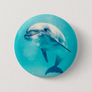 Undervattens- Bottlenosed delfin Knapp