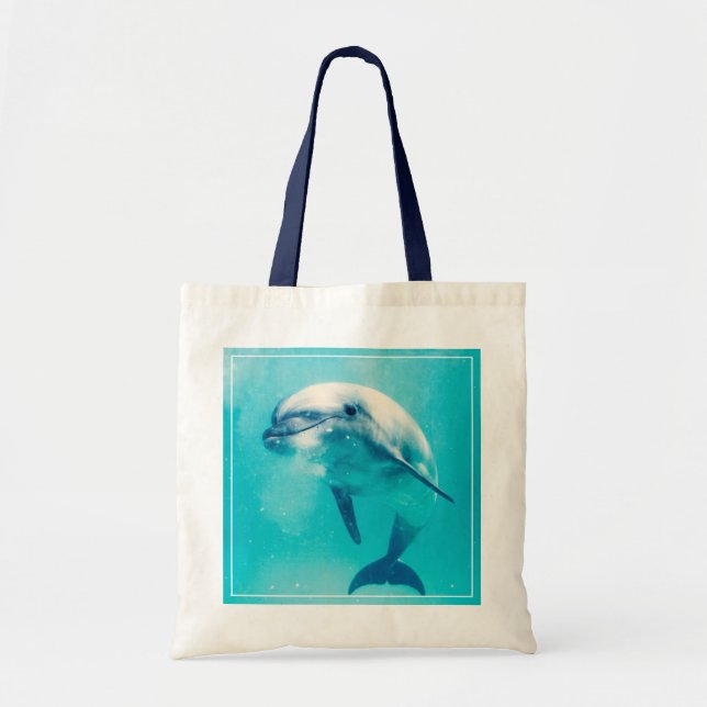 Undervattens- Bottlenosed delfin Tygkasse (Framsidan)