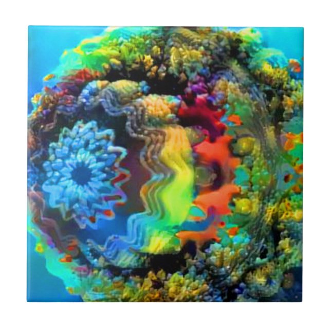 Undervattens- Kakelplatta (Framsidan)