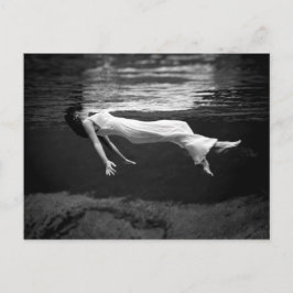 Undervattens- modefotografi vykort