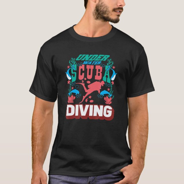 Undervattens Scubapro Dykutrustning Instruktör Scu T Shirt (Framsida)
