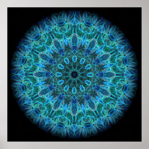Undervattens- skönhetkaleidoscope poster