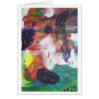 Undervattens- trädgård hälsningskort