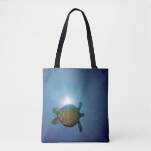 Undervattens- Turtle Andaman hav, Thailand Tygkasse