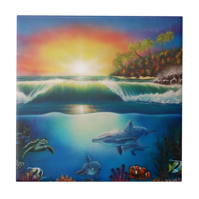 Undervattens- Wonderland.jpg Kakelplatta (Framsidan)