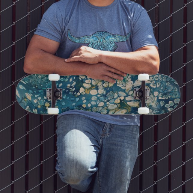 UndervattensAbstrakt Fantasy Mini Skateboard Bräda 18,5 Cm (Utomhus 3)