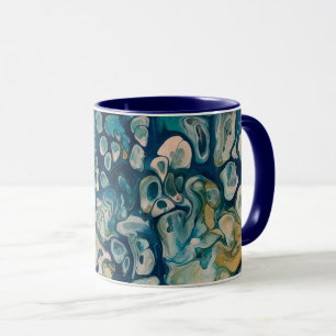 UndervattensAbstrakt Fantasy Mugg