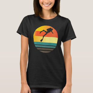 Undervattensaktivitet i dykdyver Sunset Freediving T Shirt