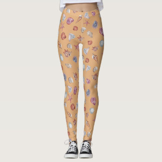 Undervattensakvarellkomposition Serie Design 4 Leggings