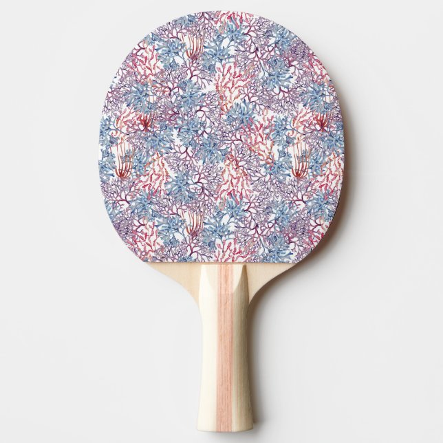 Undervattensakvarellkomposition Serie Design 5 Pingisracket (Framsidan)