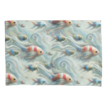 Undervattensart av fisk och korall i akrylfärger