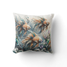 Undervattensart av fisk och korall i akrylfärger