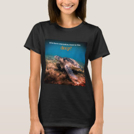 Undervattensavslappning av havssköldpaddor t shirt