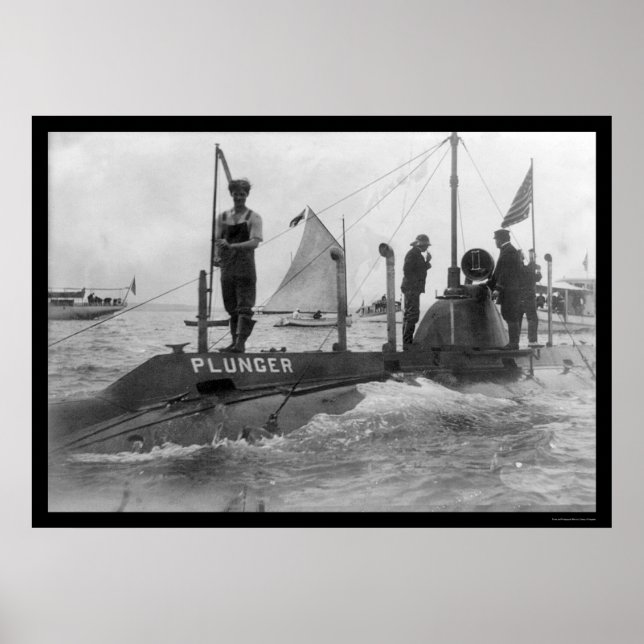 Undervattensbåtar 1905 poster (Framsidan)