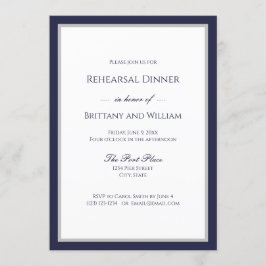 Undervattensblått Gräns-rehearsal Inbjudningar