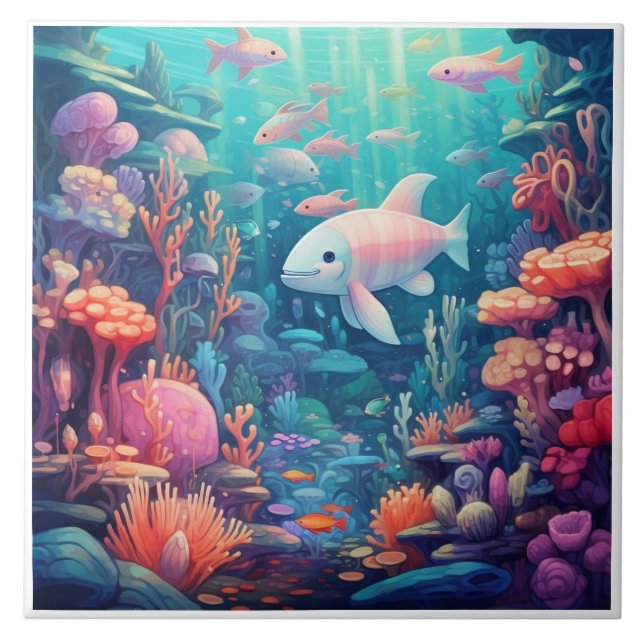 Undervattensbrickor Kakelplatta (Framsidan)