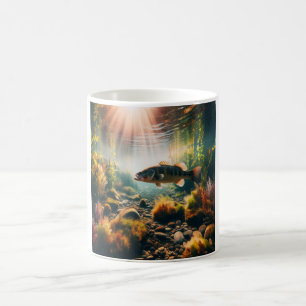 Undervattensbrunnar i stora munbassänger kaffemugg