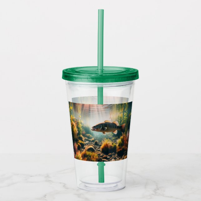 Undervattensbrunnar i stora munbassänger take away mugg (Framsida)