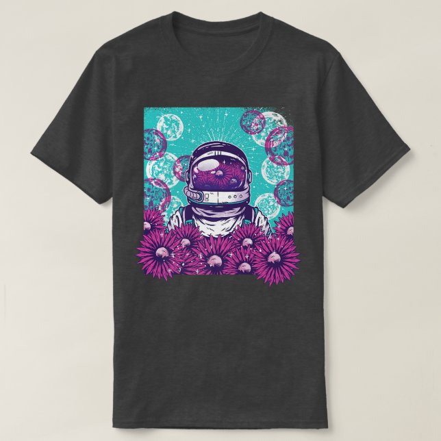 Undervattensbubblor Astronaut Astral Cosmic Design T Shirt (Design framsida)