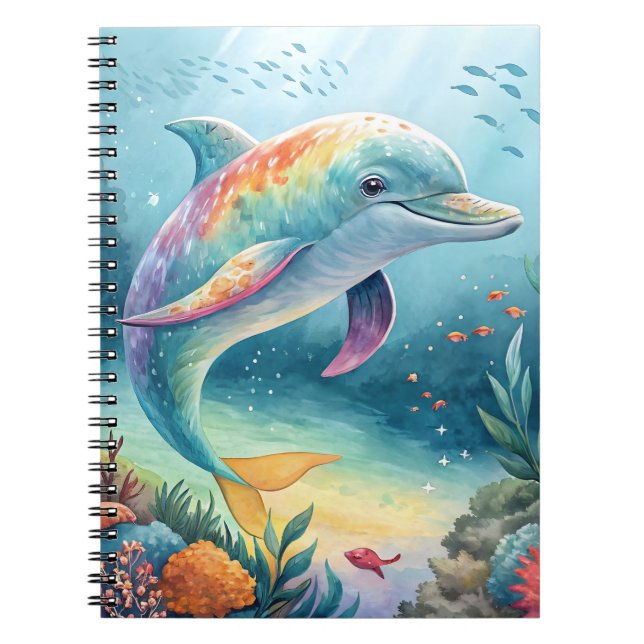 Undervattensdelfin Anteckningsbok (Framsidan)