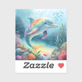 Undervattensdelfin Klistermärken