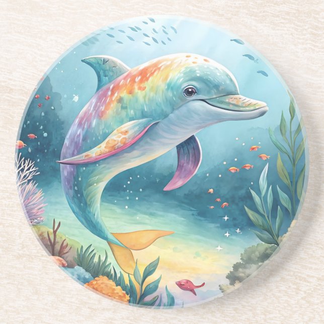 Undervattensdelfin Underlägg (Framsidan)