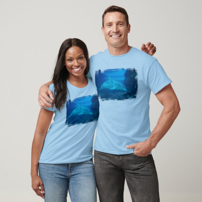 Undervattensdelfiner Manar Långärmad T-Shirt (Unisex)