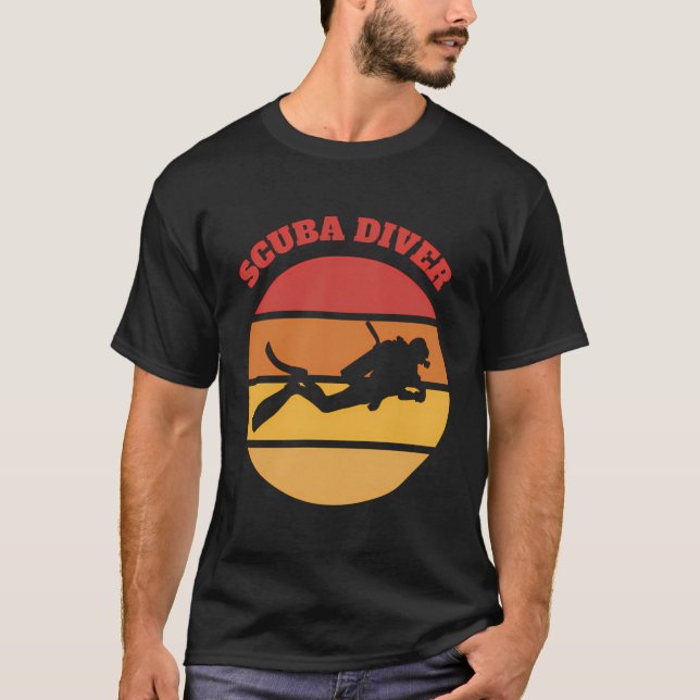 Undervattensdjup i dykarhavet t shirt (Framsida)