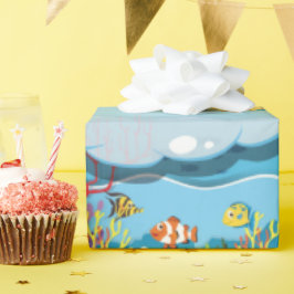 Undervattensdjur Havssköldpadda Fiske Sea Ogräs Presentpapper