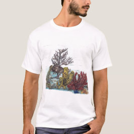 Undervattensfärgad korallrev t shirt