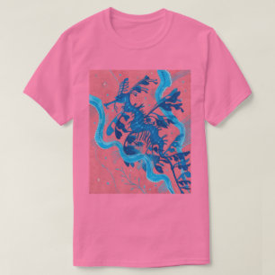 Undervattensfärgning av bläckfisk i havskorpa t shirt