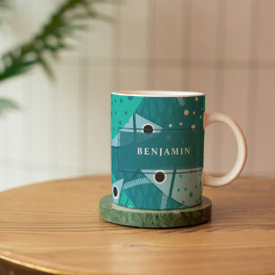 Undervattensfisk Mönster Personlig Kaffemugg