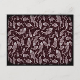 Undervattensfisk Mönster Vykort