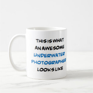 Undervattensfotograf, fantastisk kaffemugg