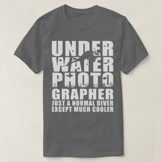 Undervattensfotograf som en normal dykkylare t shirt (Design framsida)