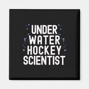 Undervattenshockeyspelare Simmande Lagsport Citat Magnet
