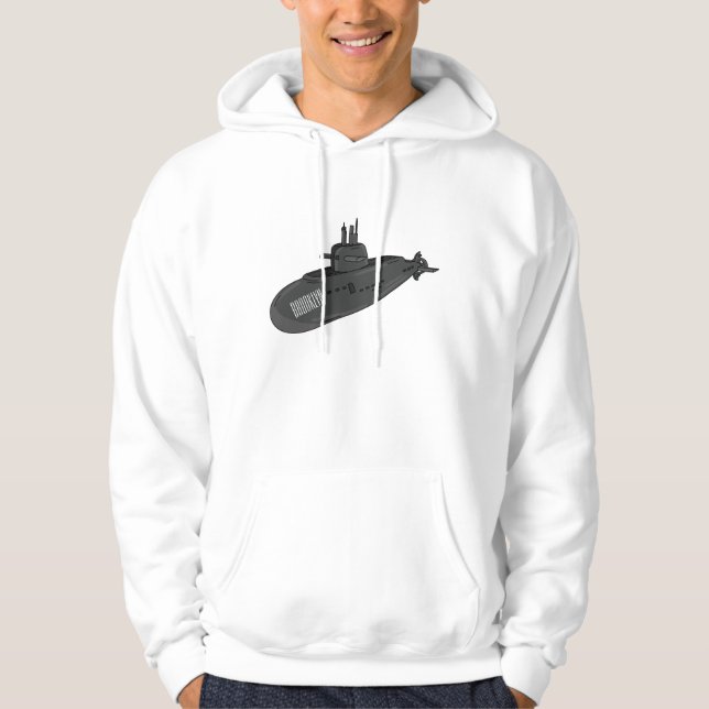 Undervattensillustration av tecknaden hoodie (Framsida)