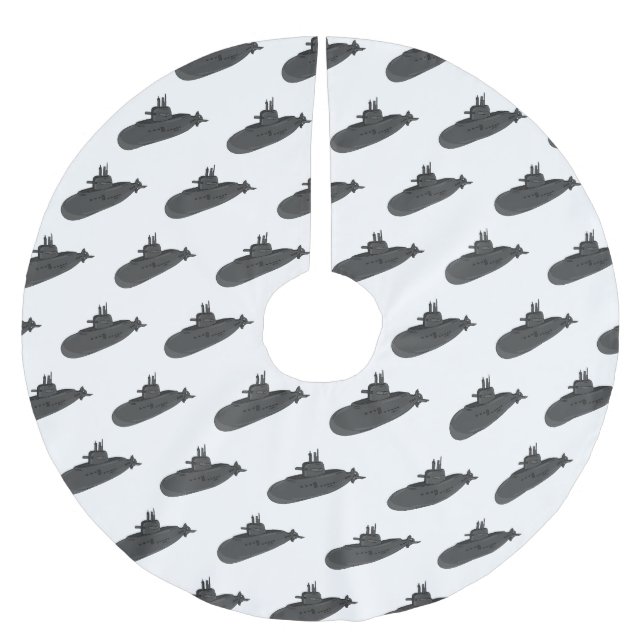 Undervattensillustration av tecknaden julgransmatta borstad polyester (Framsidan)