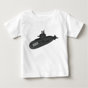 Undervattensillustration av tecknaden t shirt