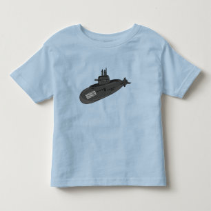 Undervattensillustration av tecknaden t shirt