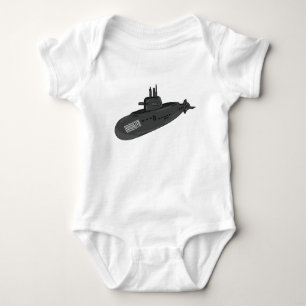 Undervattensillustration av tecknaden t shirt