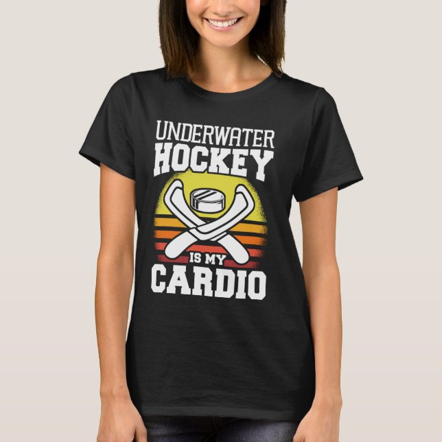 Undervattensjockey är min Cardio Freediving Swimmi T Shirt (Framsida)