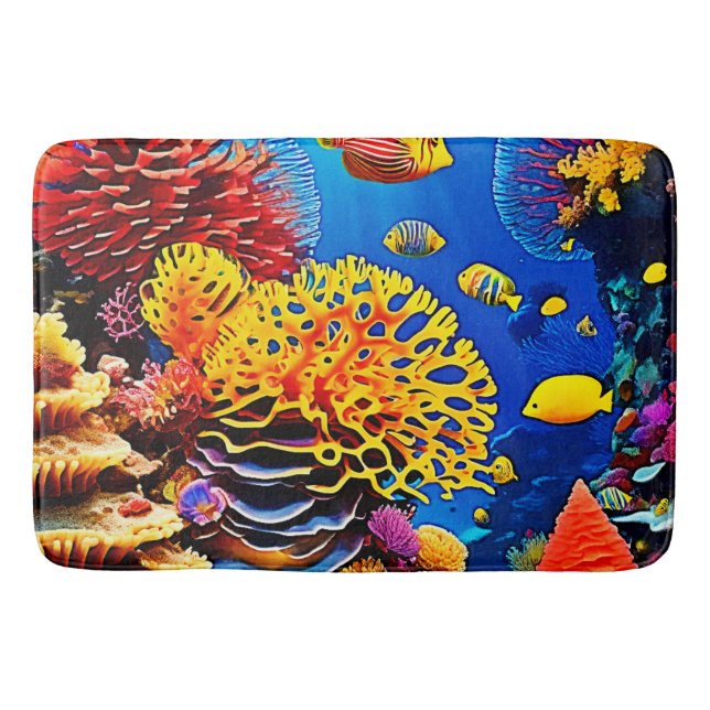 Undervattenskoralen Garden Design Badrumsmatta (Framsidan)