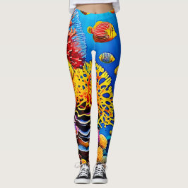Undervattenskoralen Garden Design Leggings