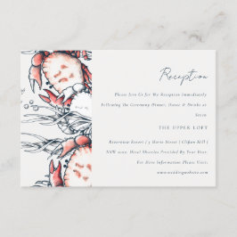 Undervattenskrabbsmottagning för rödmarinkråm tilläggskort