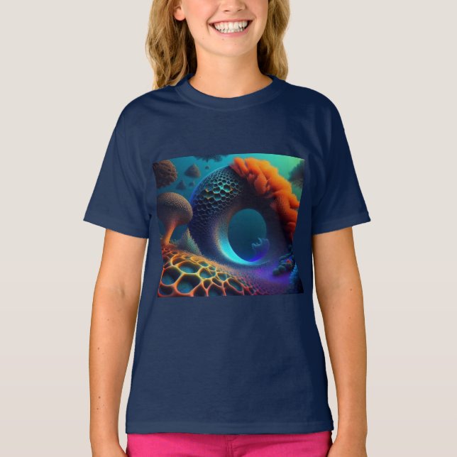 Undervattenskramma liggande t shirt (Framsida)